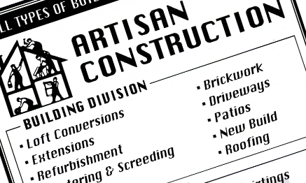 Artisan Construction Advert