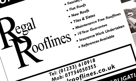 Regal Rooflines Advert